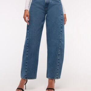 Abercrombie & Fitch Blue Flare Wide Leg Jeans